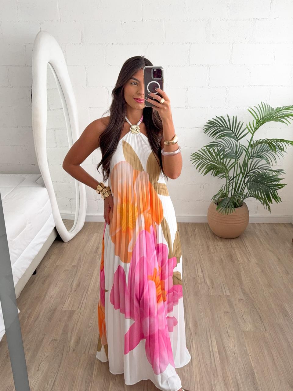 Vestido Plissado Nysa