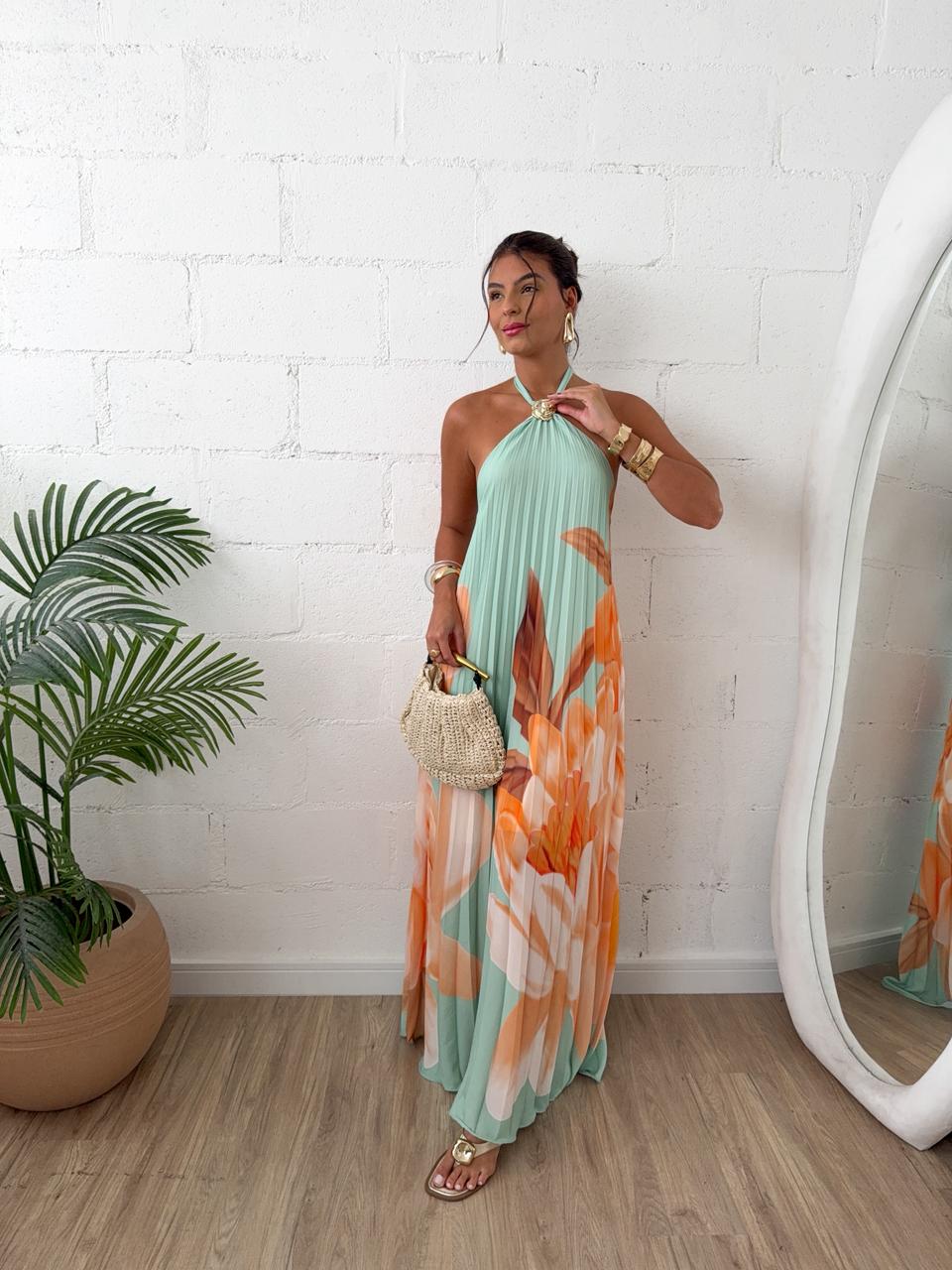 Vestido Plissado Nysa