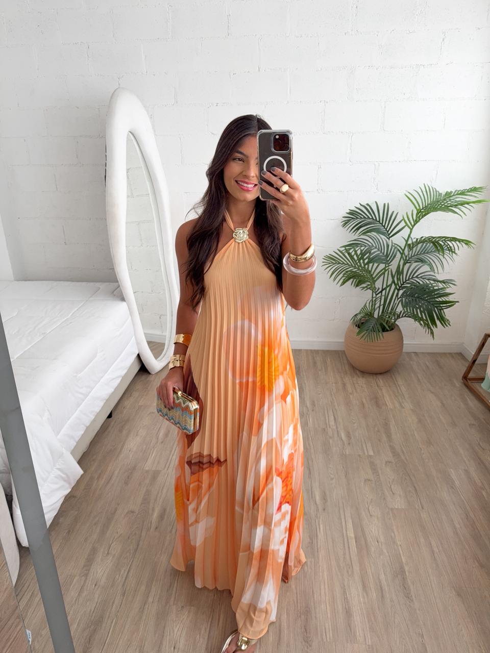 Vestido Plissado Nysa